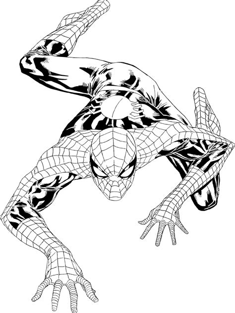 free spiderman coloring pages